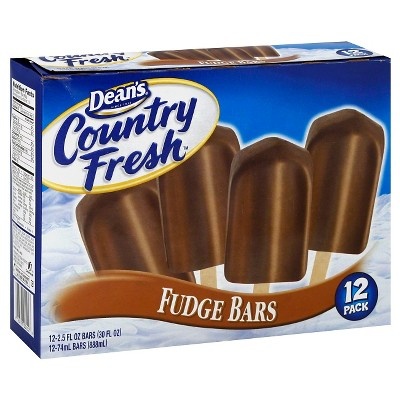 slide 1 of 1, Dean's Chocolate Fudge Ice Cream Bar, 12 ct