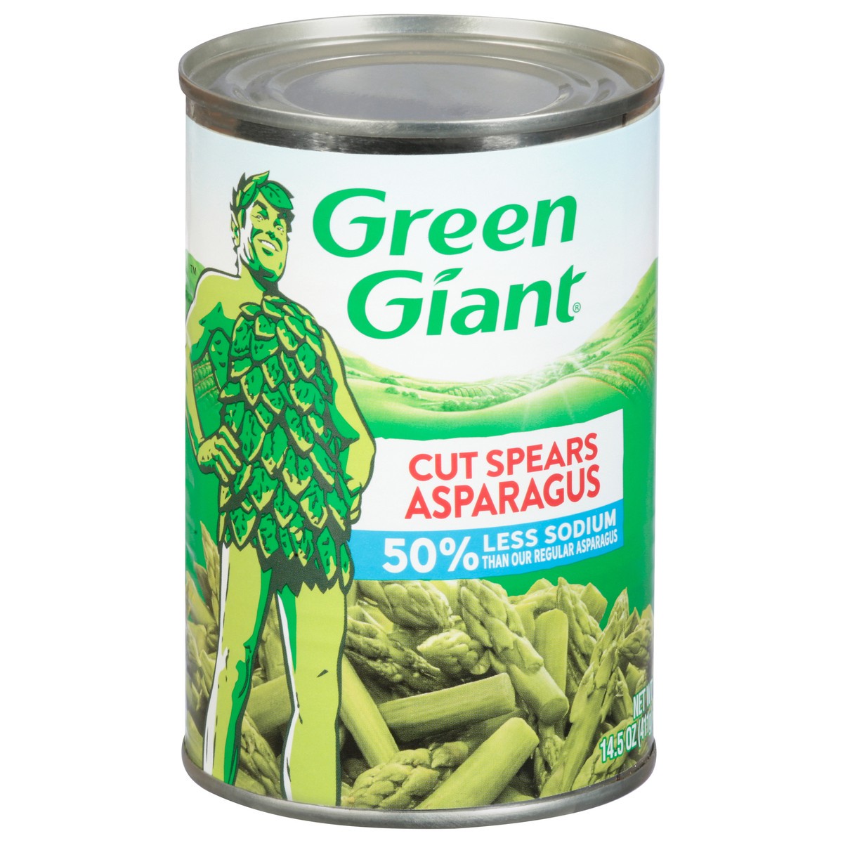 slide 9 of 14, Green Giant 50% Less Sodium Cut Spears Asparagus 14.5 oz, 14.5 oz