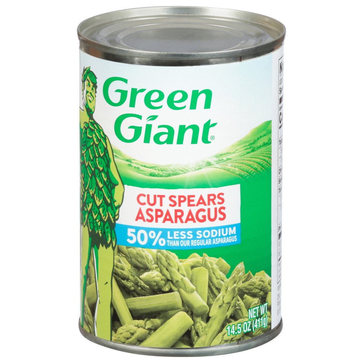 slide 5 of 14, Green Giant 50% Less Sodium Cut Spears Asparagus 14.5 oz, 14.5 oz