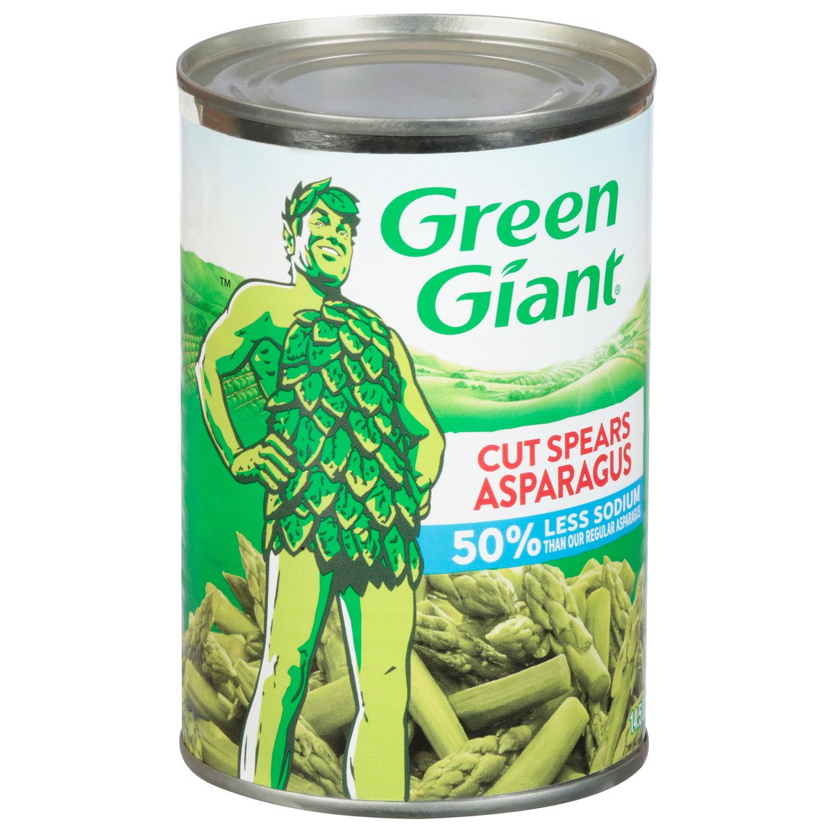 slide 4 of 14, Green Giant 50% Less Sodium Cut Spears Asparagus 14.5 oz, 14.5 oz