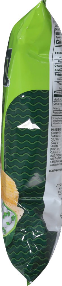 slide 4 of 6, Utz 9.3 oz Utz Ripples Sour Cream & Onion Potato Chips, 7.75 oz
