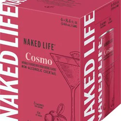 Naked Life Cosmo Non-Alcoholic Drinks 4 pack, 8.4 fl oz cans