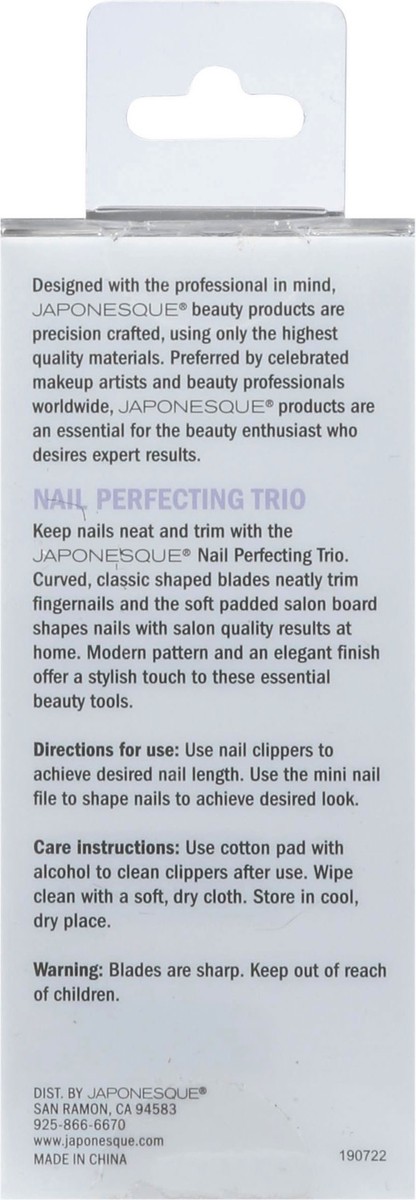 slide 4 of 10, Japonesque Nail Perfecting Trio Clippers, 1 ea
