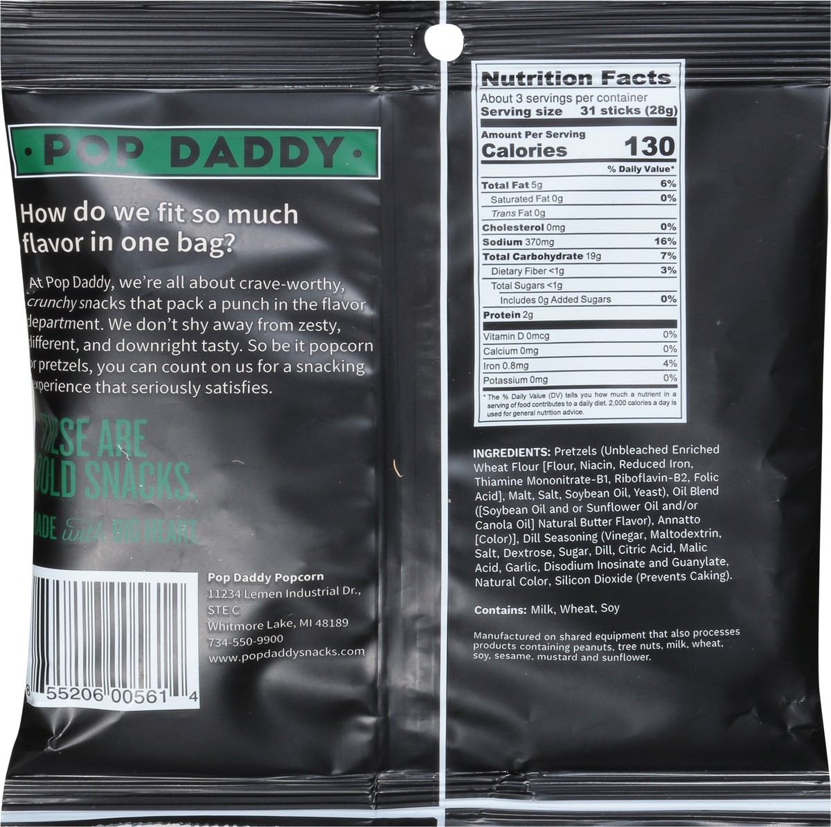 slide 14 of 15, Pop Daddy Dill Pickle Pretzel Sticks 3 oz, 3 oz