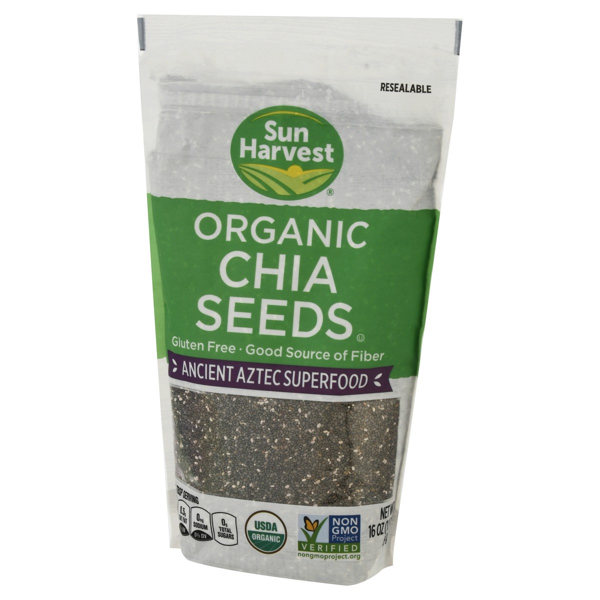 slide 3 of 4, Sun Harvest Chia Seed, 16 oz