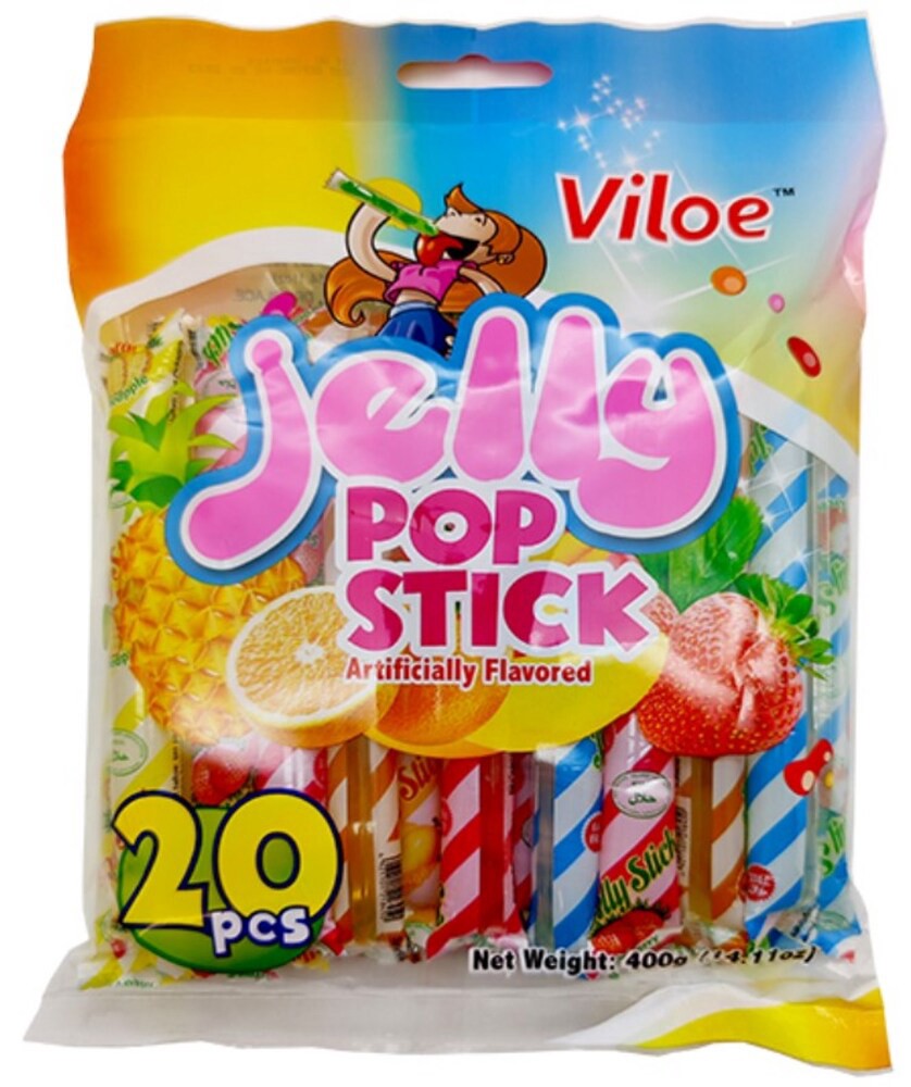 slide 1 of 1, Viloe Jelly Pop Sticks, 20 ct