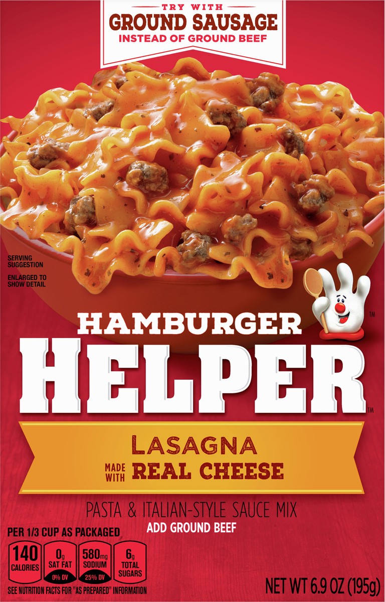 slide 7 of 13, Hamburger Helper, Lasagna, 6.9 oz box, 6.9 oz