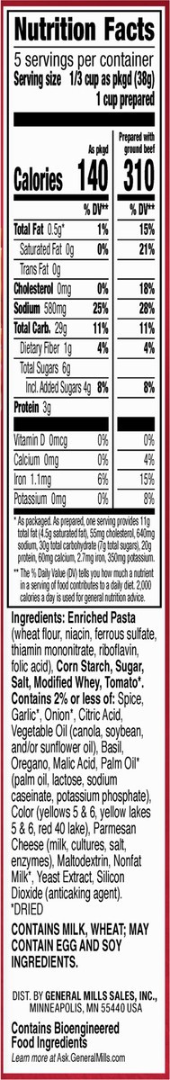 slide 6 of 13, Hamburger Helper, Lasagna, 6.9 oz box, 6.9 oz