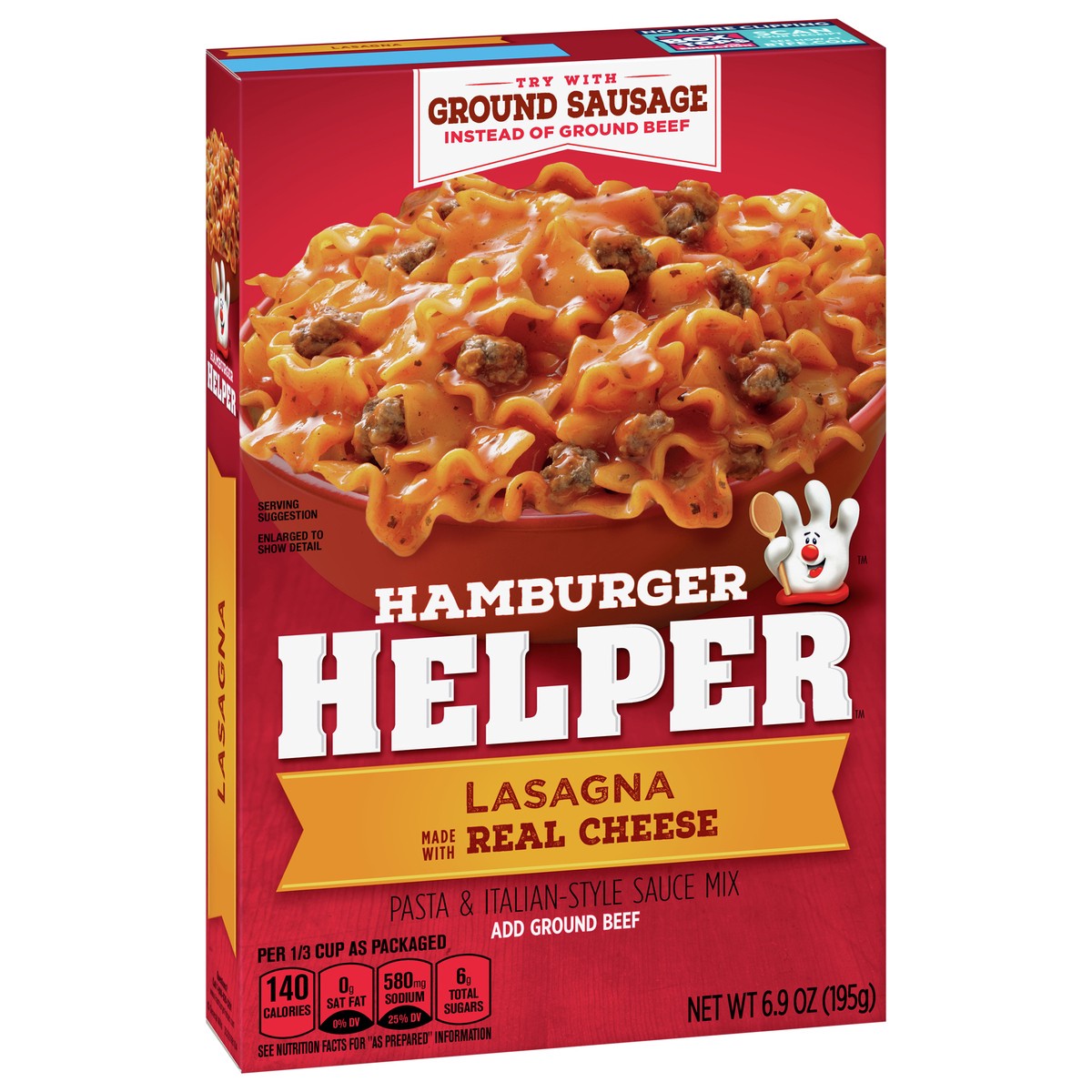 slide 13 of 13, Hamburger Helper, Lasagna, 6.9 oz box, 6.9 oz