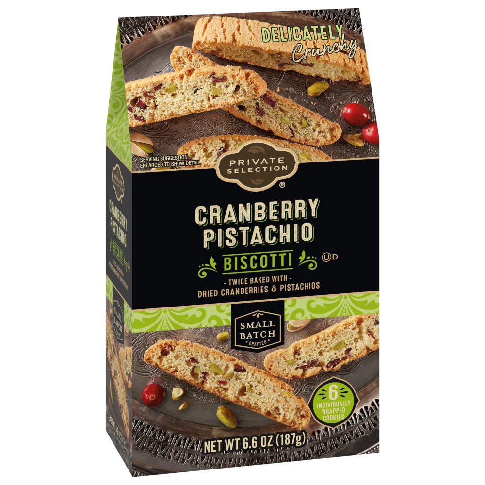 slide 1 of 5, Private Selection Cranberry Biscotti Cookie, 6.6 oz