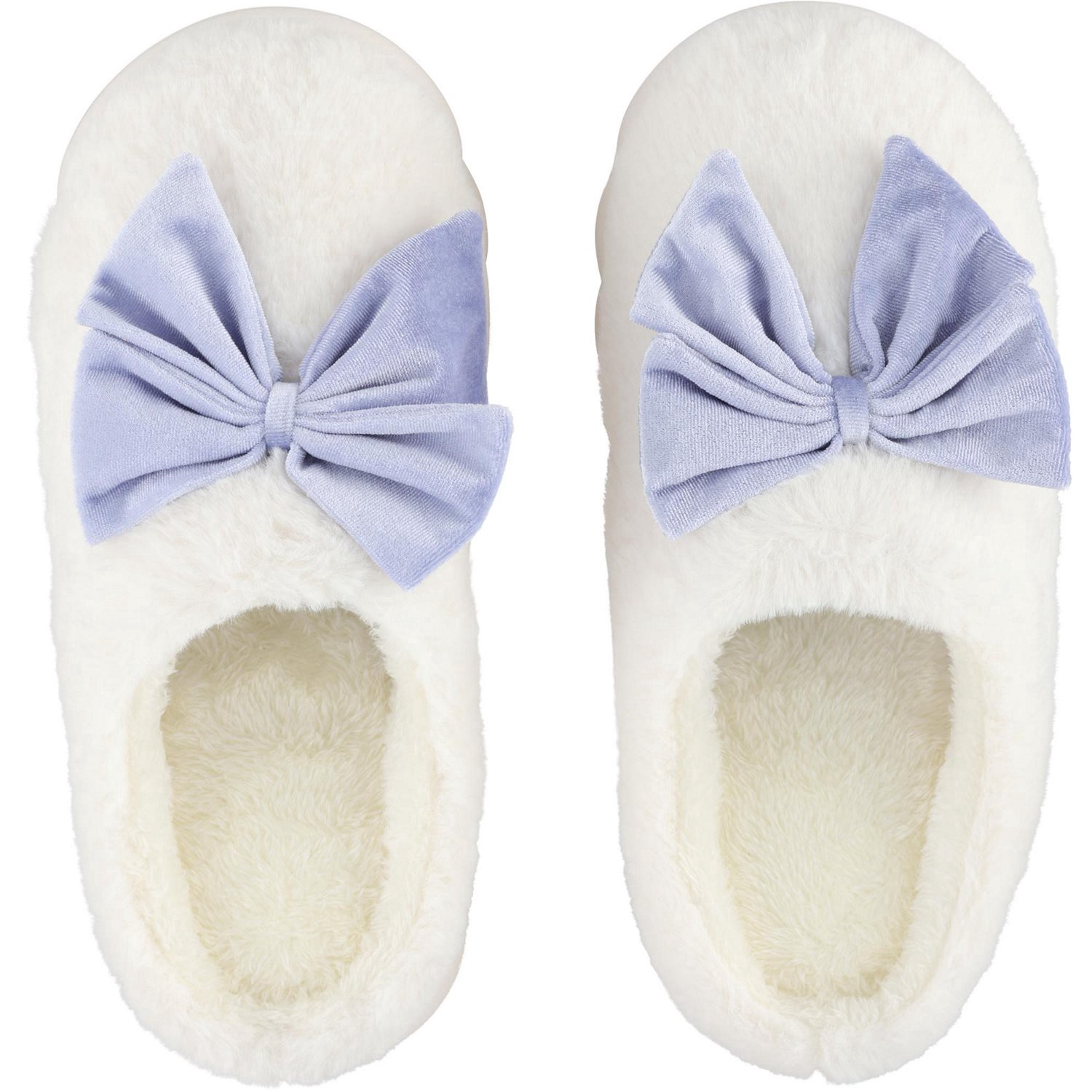 slide 1 of 4, Wayland Square Lilac Bow Slippers, Assorted Sizes, 1 ct