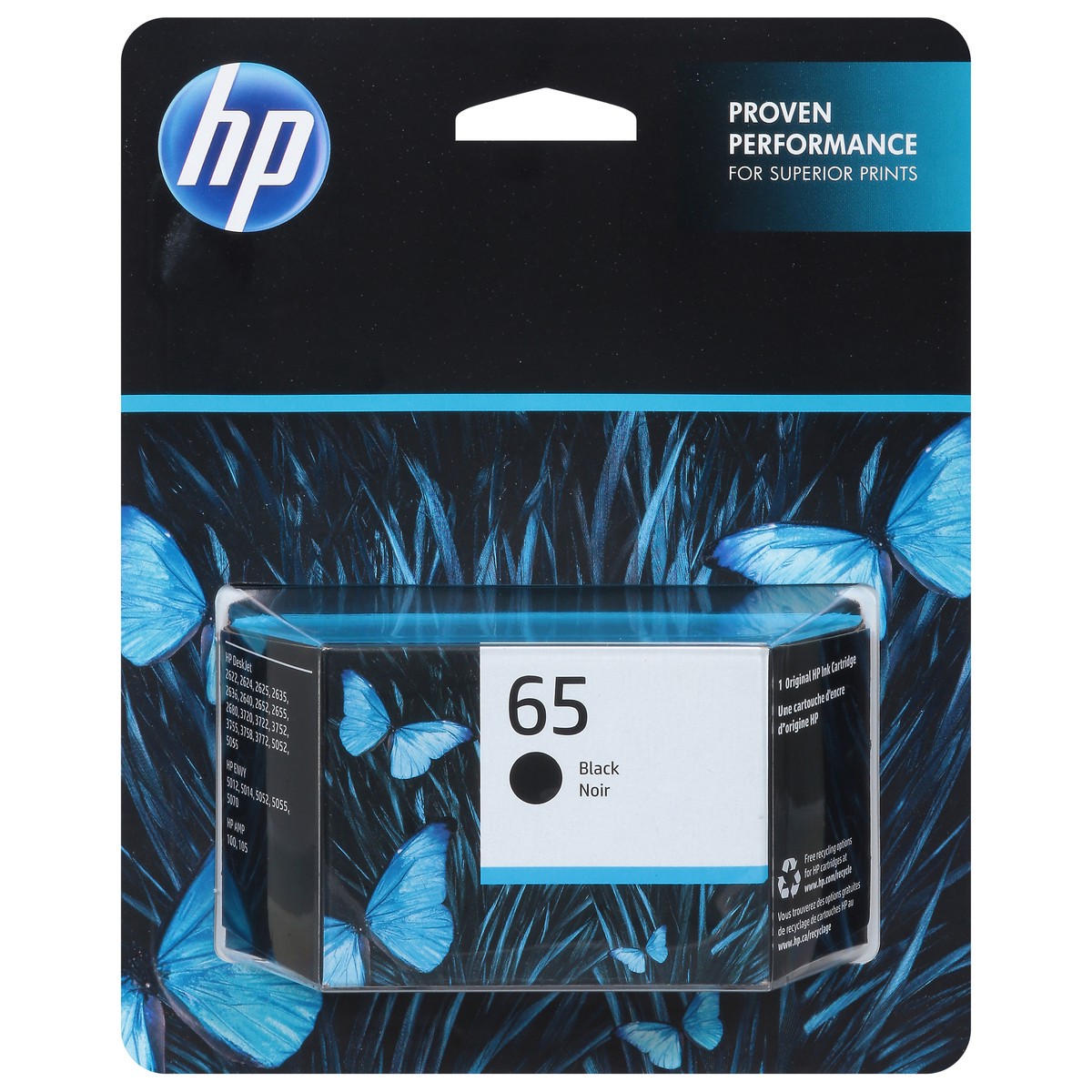 slide 2 of 13, HP 65 Black Ink Cartridge 1 ea, 1 ct