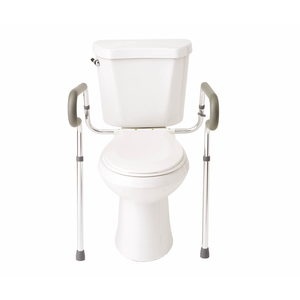 slide 1 of 1, Medline Industries Medline Adjustable Toilet Safety Rails, 1 ct