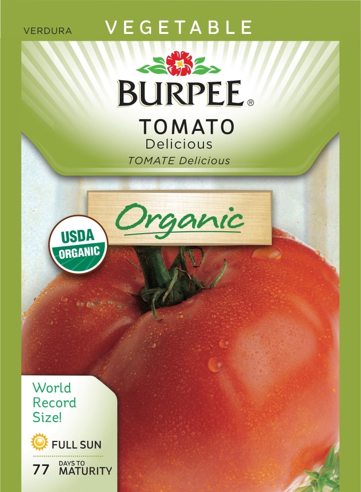 slide 1 of 1, Burpee Organic Delicious Tomato Seeds, 1 ct