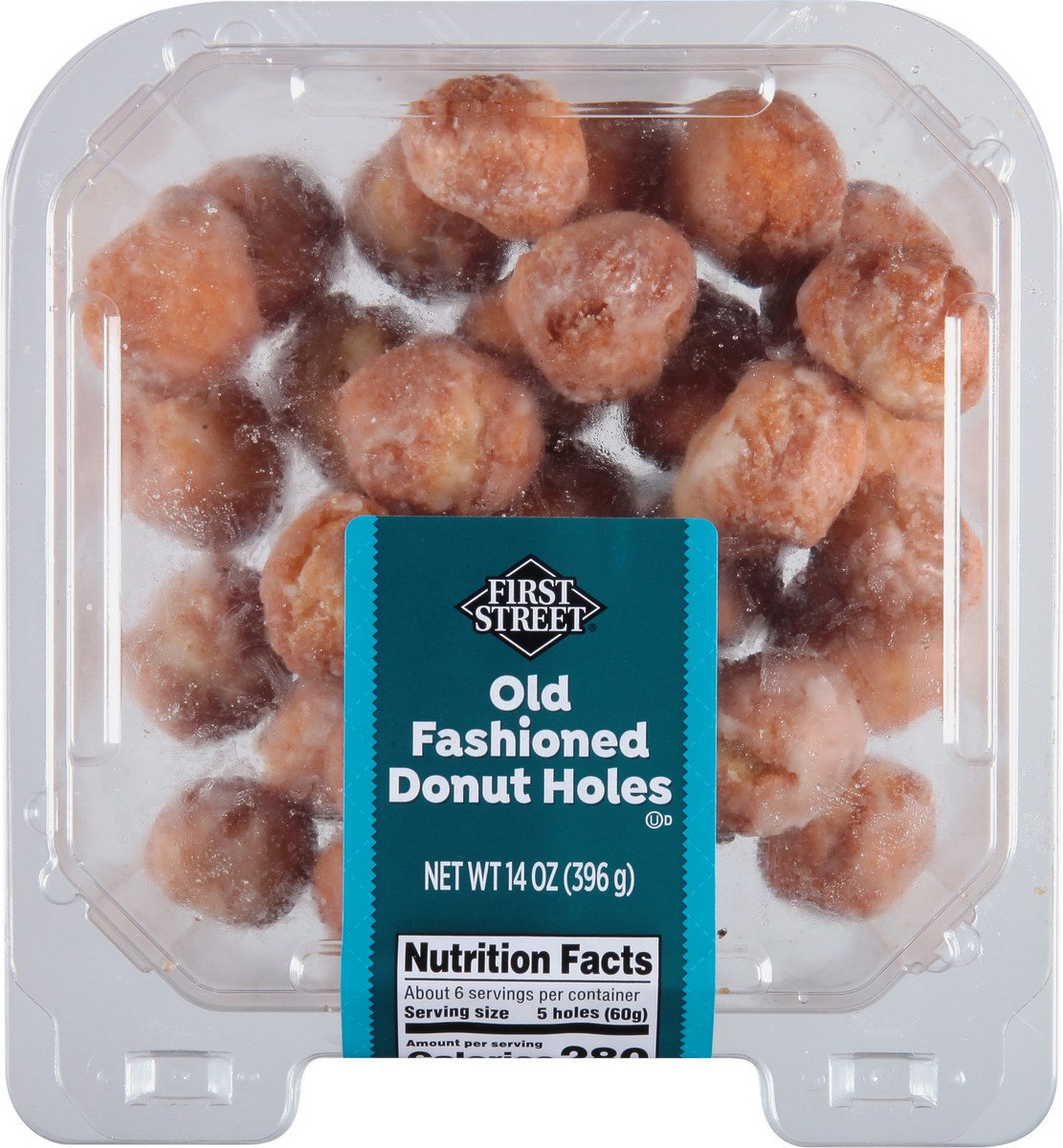slide 9 of 13, First Street Old Fashioned Donut Holes, 14 oz