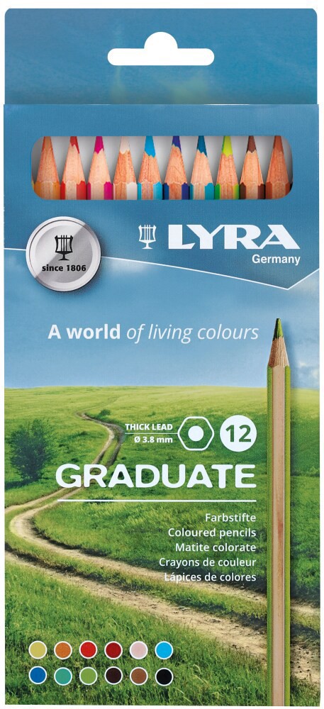 slide 1 of 1, Lyra Graduate Permanent Pencil Set, 12 ct