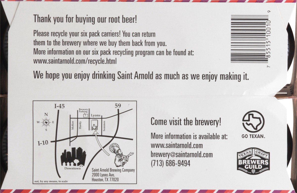 slide 3 of 10, Saint Arnold Old Fashioned Root Beer - 6 ct, 6 ct
