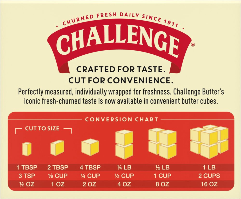 slide 3 of 4, Challenge® Salted Butter Cubes, 8 ct; 16 oz