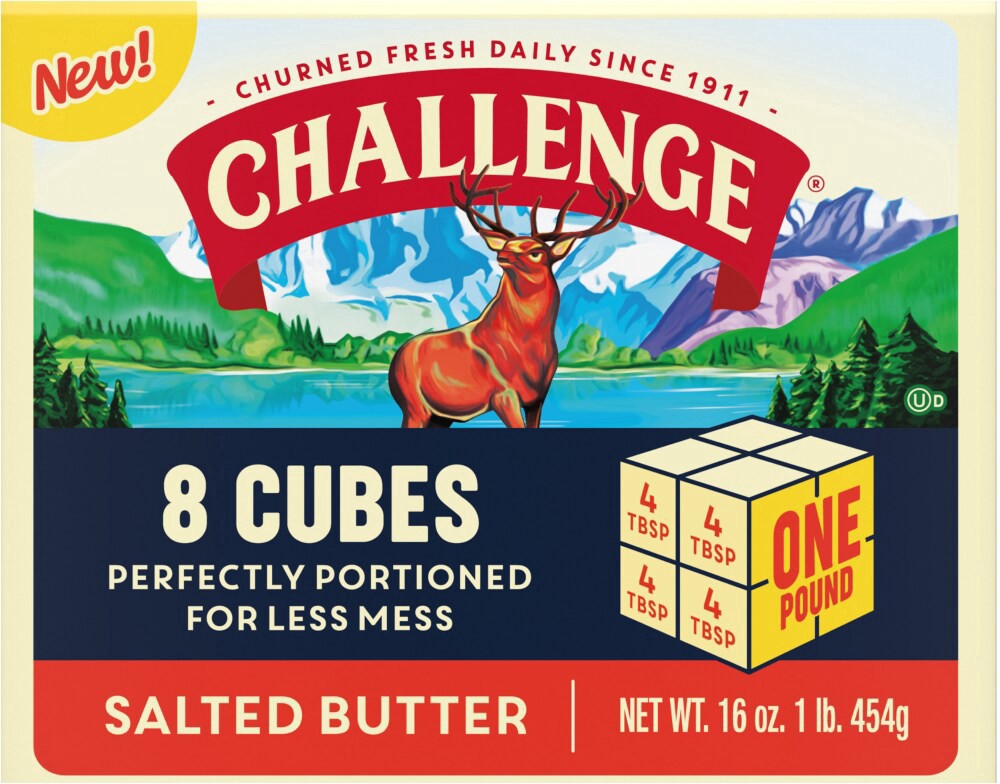 slide 2 of 4, Challenge® Salted Butter Cubes, 8 ct; 16 oz