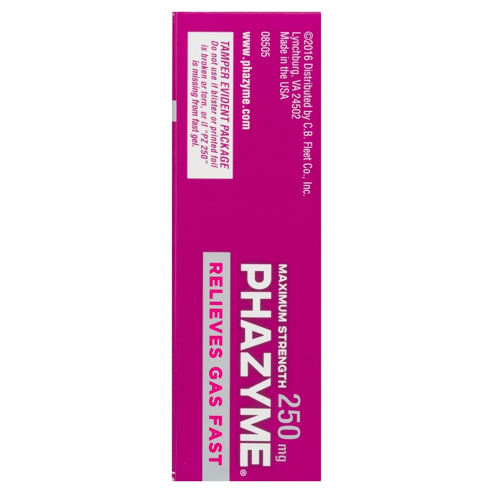 slide 2 of 4, Phazyme Maximum Strength Gas & Bloating Relief, Works in Minutes, 24 Fast Gels, 24 ct