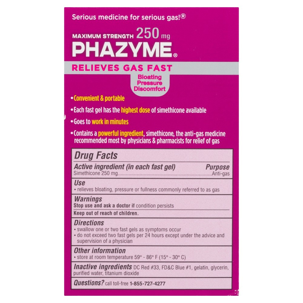 slide 4 of 4, Phazyme Maximum Strength Gas & Bloating Relief, Works in Minutes, 24 Fast Gels, 24 ct