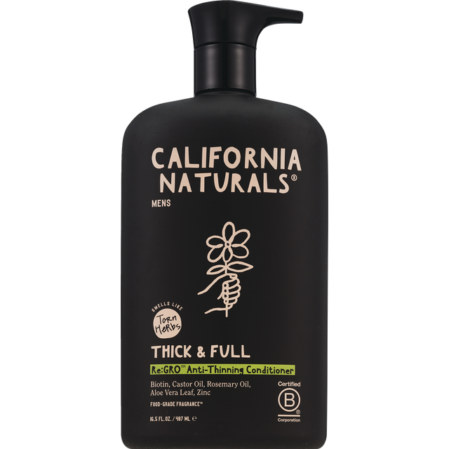 slide 1 of 8, California Naturals Men's Re:Gro Anti-Thinning Conditioner, 16.5 Oz, 16.5 oz
