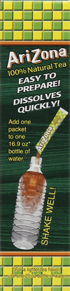 slide 4 of 5, AriZona Lemon Iced Tea Stix Sugar-Free - 10 ct, 10 ct