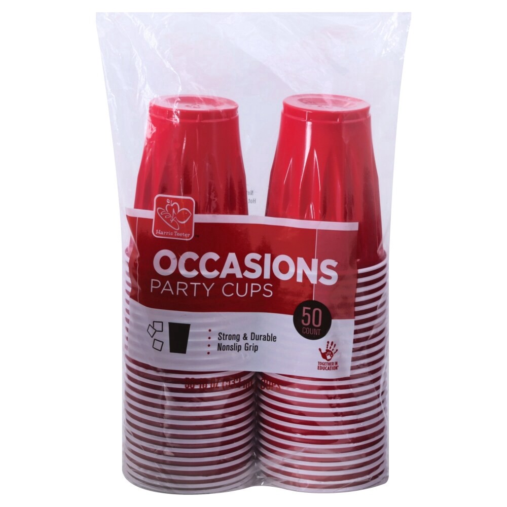 slide 2 of 2, Harris Teeter Plastic Cups, 50 ct