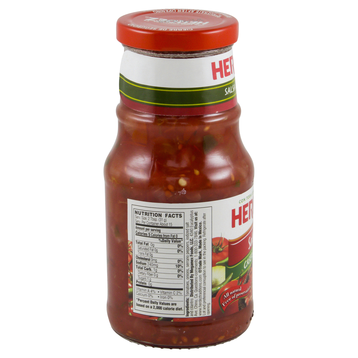 slide 4 of 4, Herdez Mild Salsa Casera, 16 oz