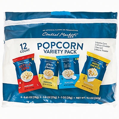 slide 1 of 1, Central Market Popcorn Variety Pack, 12 ct