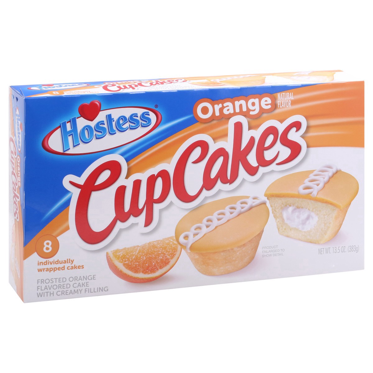 slide 9 of 15, HOSTESS Orange Flavored Cupcakes, 8 ct; 13.5 oz