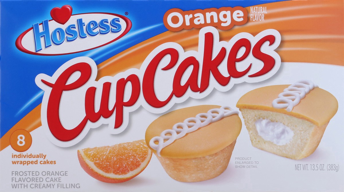 slide 12 of 15, HOSTESS Orange Flavored Cupcakes, 8 ct; 13.5 oz