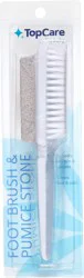 TopCare Beauty Foot Brush & Pumice Stone, 1 ea