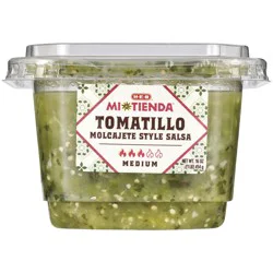 H-E-B Mi Tienda Molcajete-Style Salsa Tomatillo – Medium