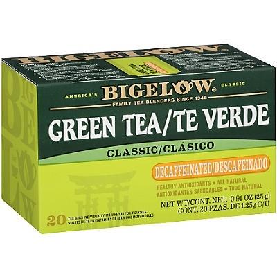 slide 1 of 1, Bigelow Green Tea Decaf, 20 ct