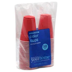 Harris Teeter Your Home Strong & Durable Red Plastic Cups