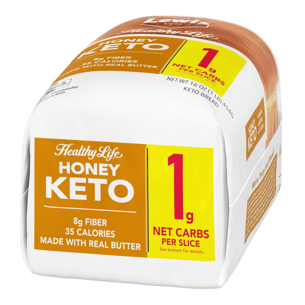 slide 4 of 4, Healthy Life Keto Honey Bread 16 oz, 16 oz
