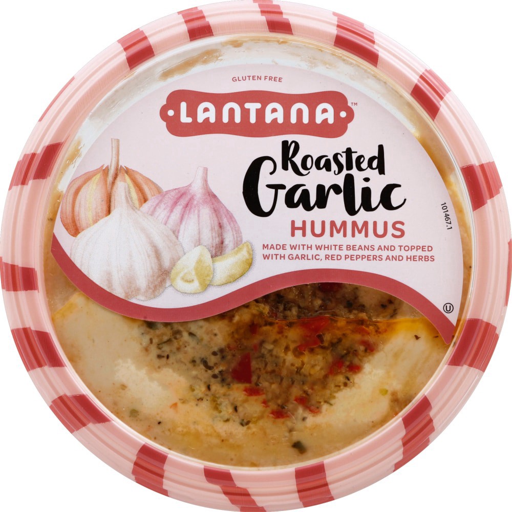 slide 1 of 6, Lantana Roasted Garlic Hummus, 10 oz