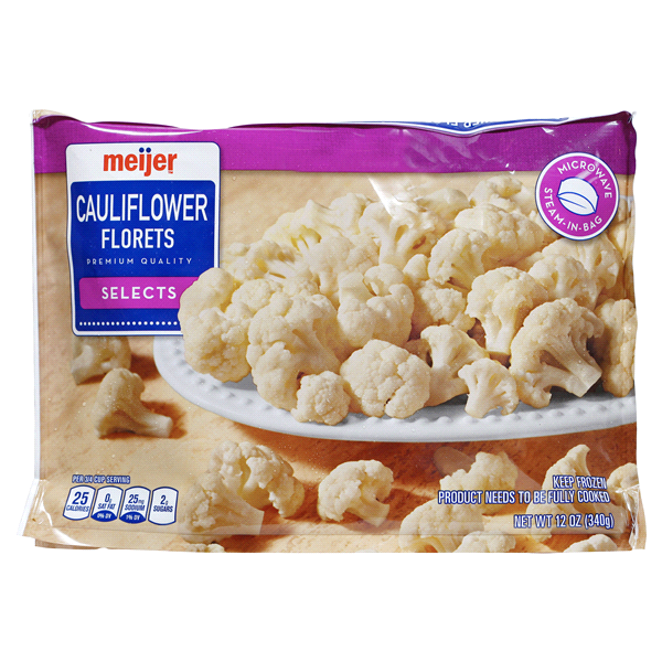 slide 1 of 1, Meijer Cauliflower Florets, 12 oz