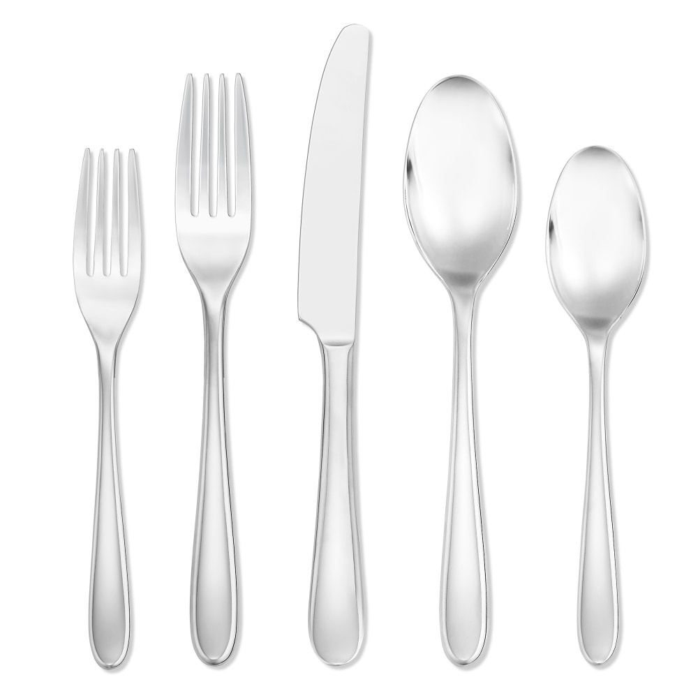 slide 1 of 1, Dash of That Kellie Flatware Set - Silver, 58 ct