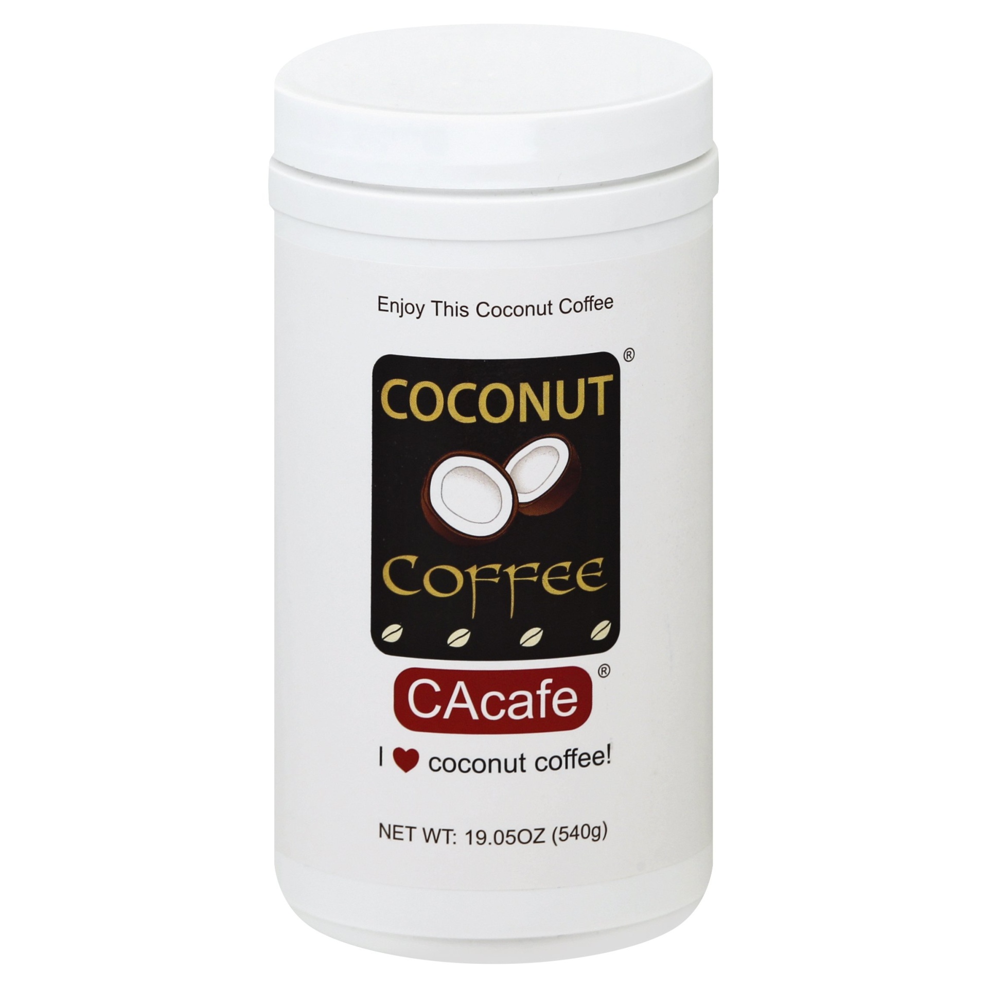 slide 1 of 1, CAcafe Coconut Coffee, 19.5 oz