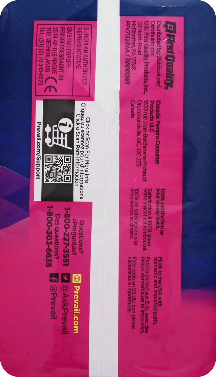 slide 9 of 9, Prevail Size 3 Light Absorbency Regular Ultra Thin Daily Pads 30 ea, 30 ct