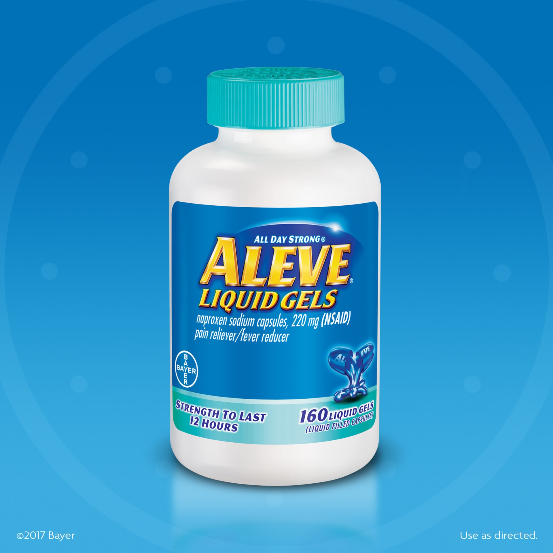 slide 1 of 2, Aleve 220 mg Liquid Gels, 160 ct, 160 ct; 220 mg