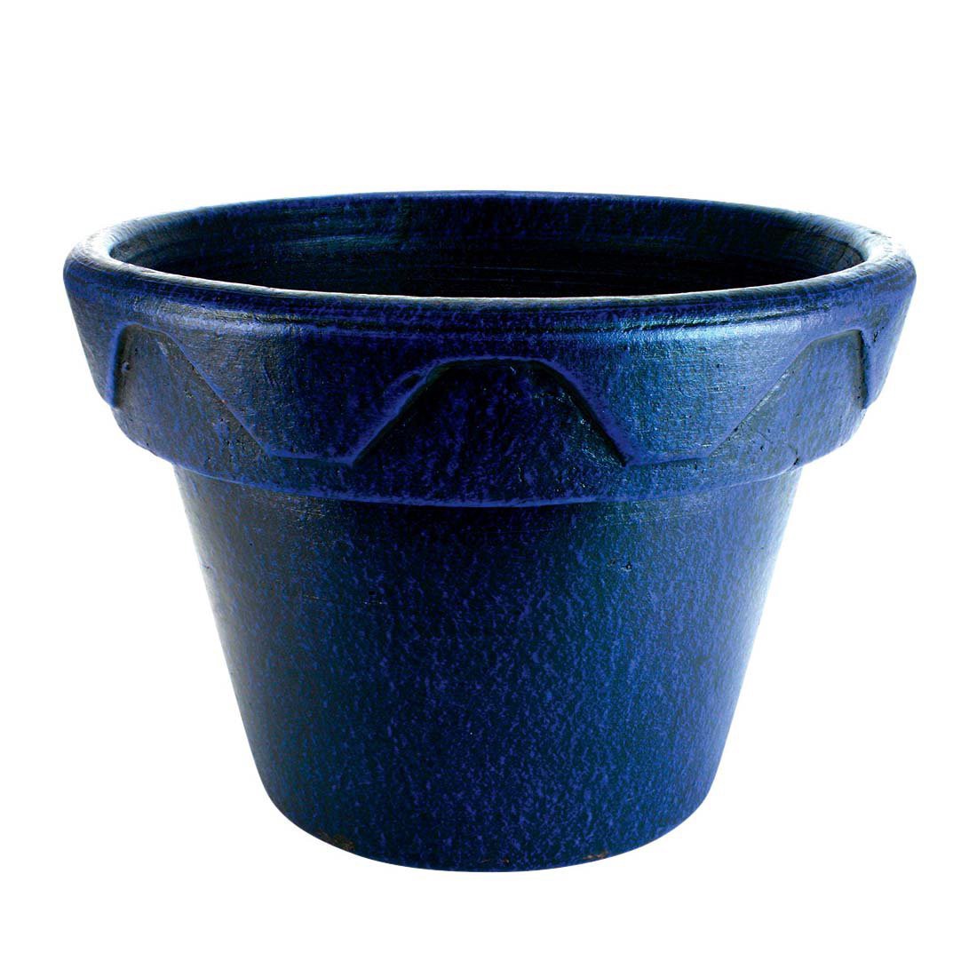 slide 1 of 1, PR Imports Royal Blue Heavy Rim Planter, 16 in