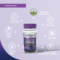 slide 13 of 22, Sambucol Black Elderberry Immune Support Vegan Gummies with Vitamin C and Zinc - 30ct, 30 ct