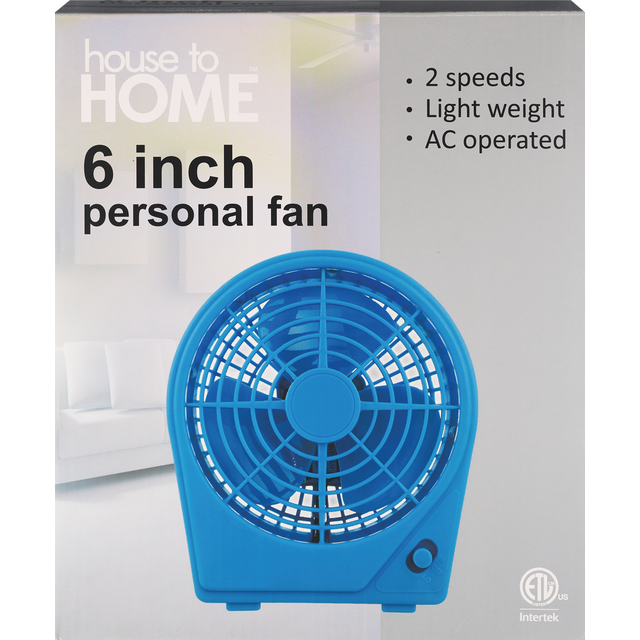 slide 1 of 1, SEASONAL-GM 6In Personal Fan Blue, 1 ct