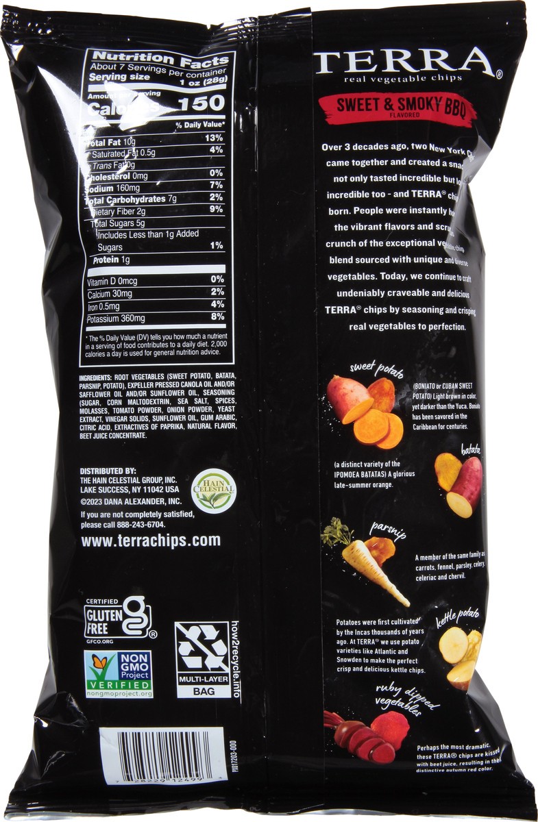 slide 11 of 11, Terra Real Sweet & Smoky BBQ Vegetable Chips 6.8 oz, 6.8 oz