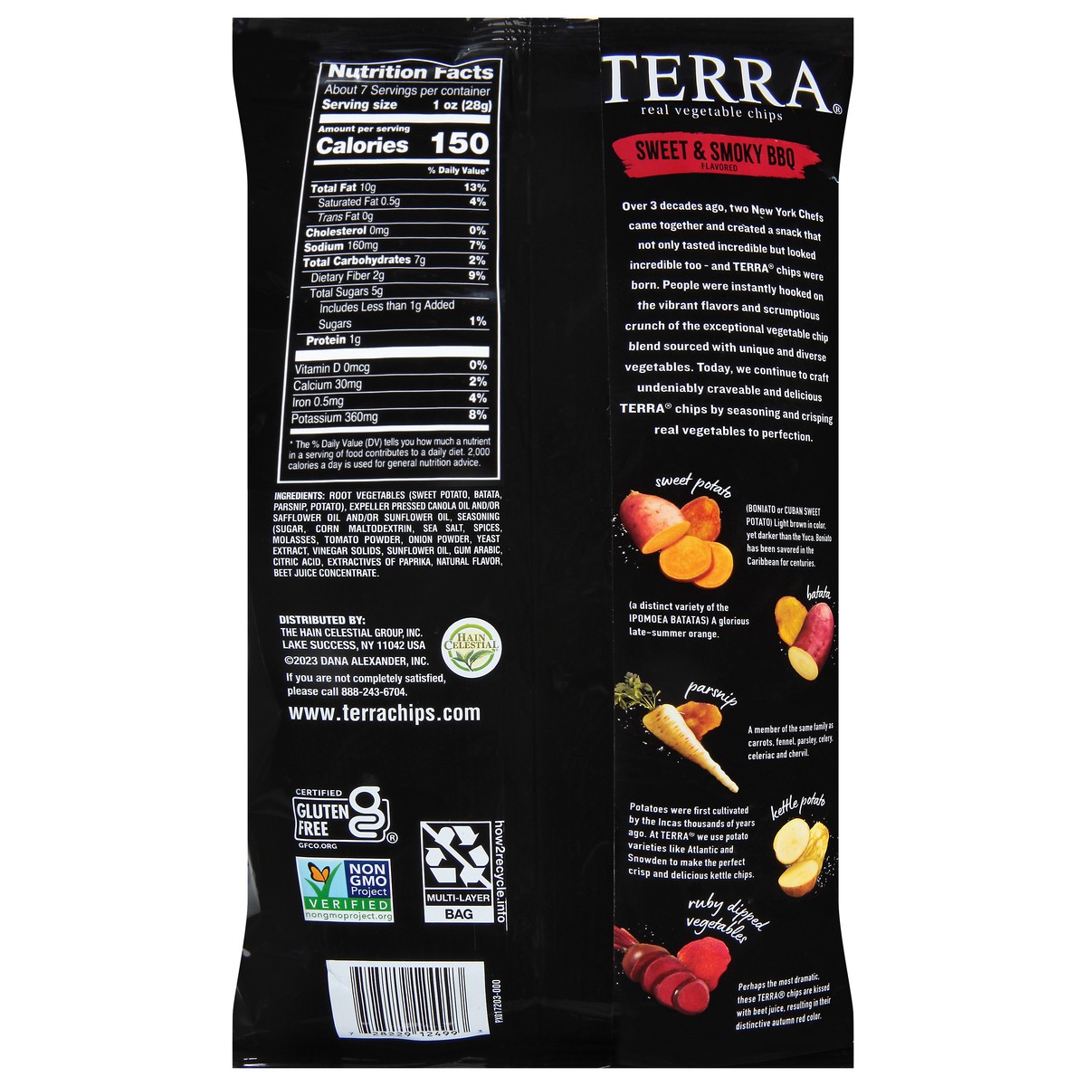 slide 2 of 11, Terra Real Sweet & Smoky BBQ Vegetable Chips 6.8 oz, 6.8 oz