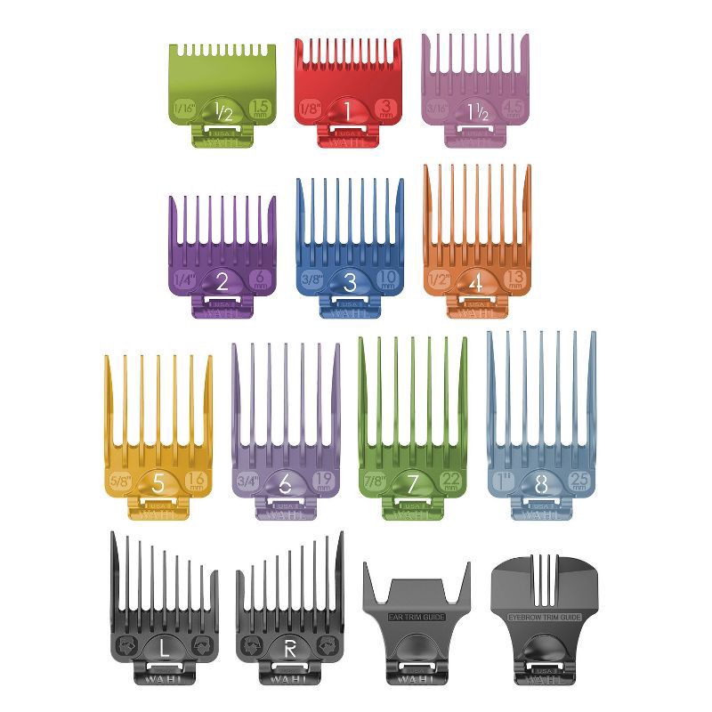 slide 5 of 5, Wahl Color Pro Plus Clipper with Easy Color-Coded Guide Combs - 79752T, 1 ct