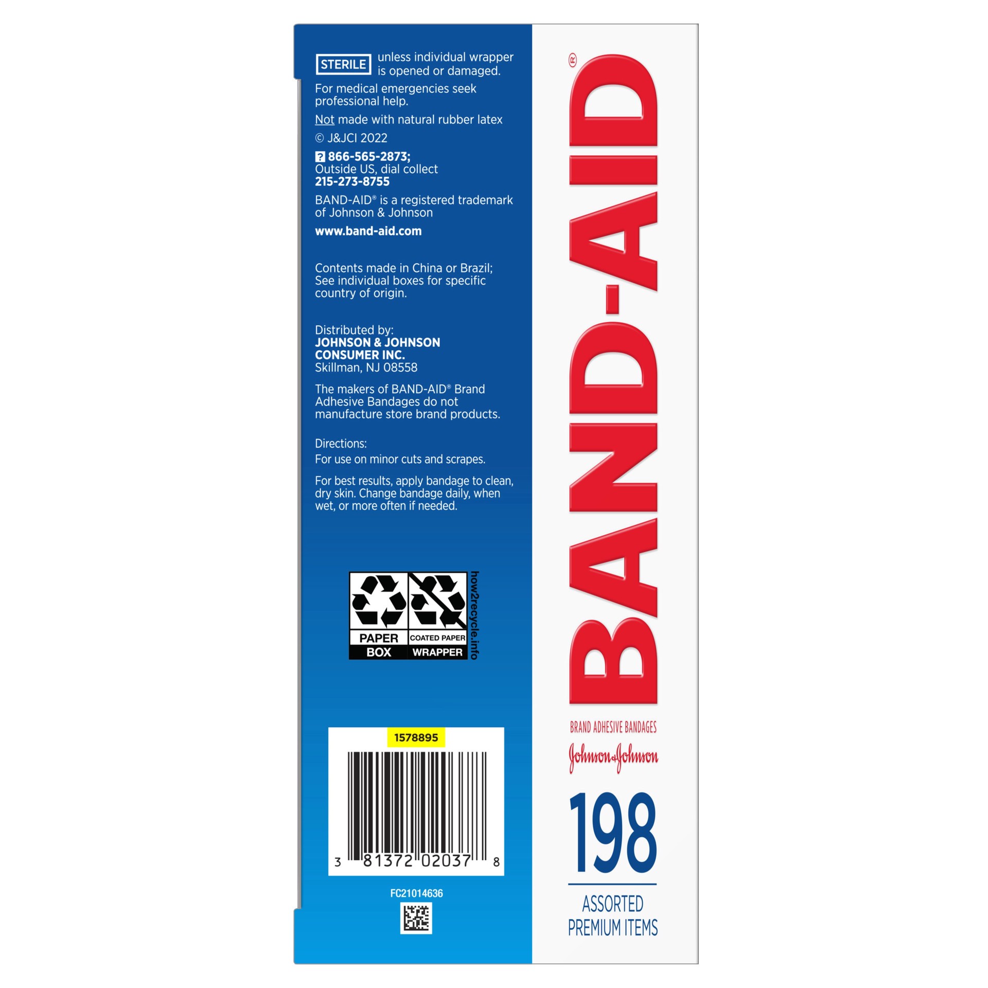 Johnson &amp; Johnson Johnson And Johnson Band-Aids Adhesive Bandages ...